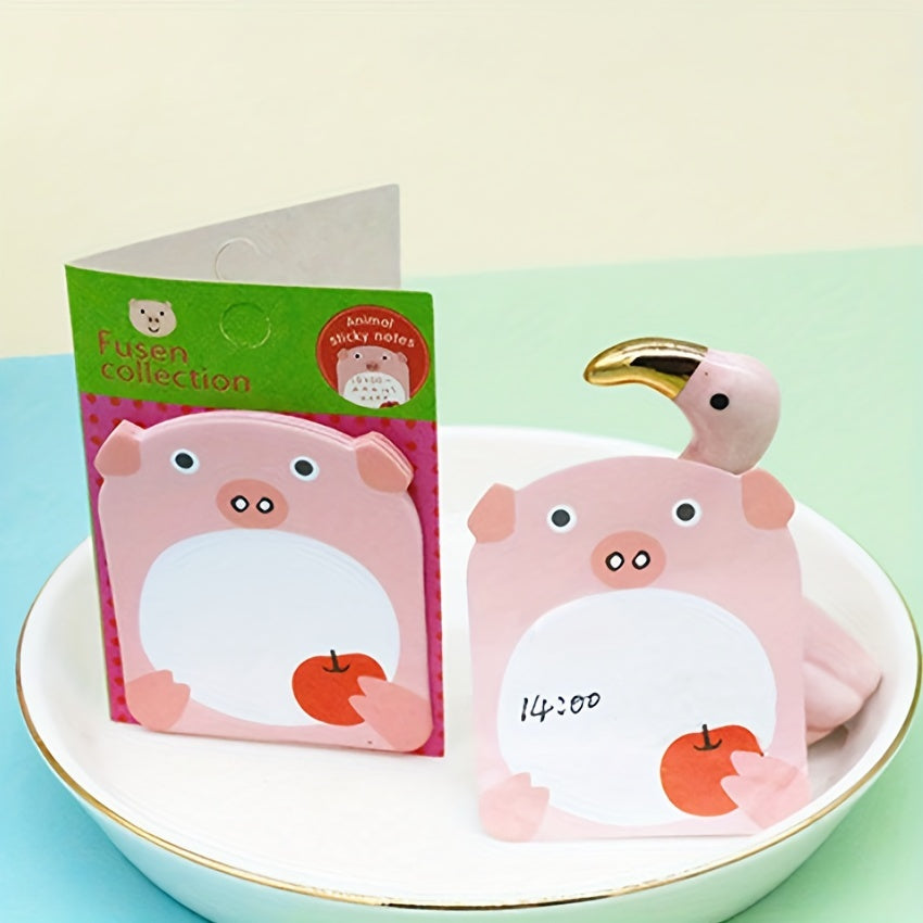 Animal Shape Sticky Notes Tearable Stick On Memo Book 1pc