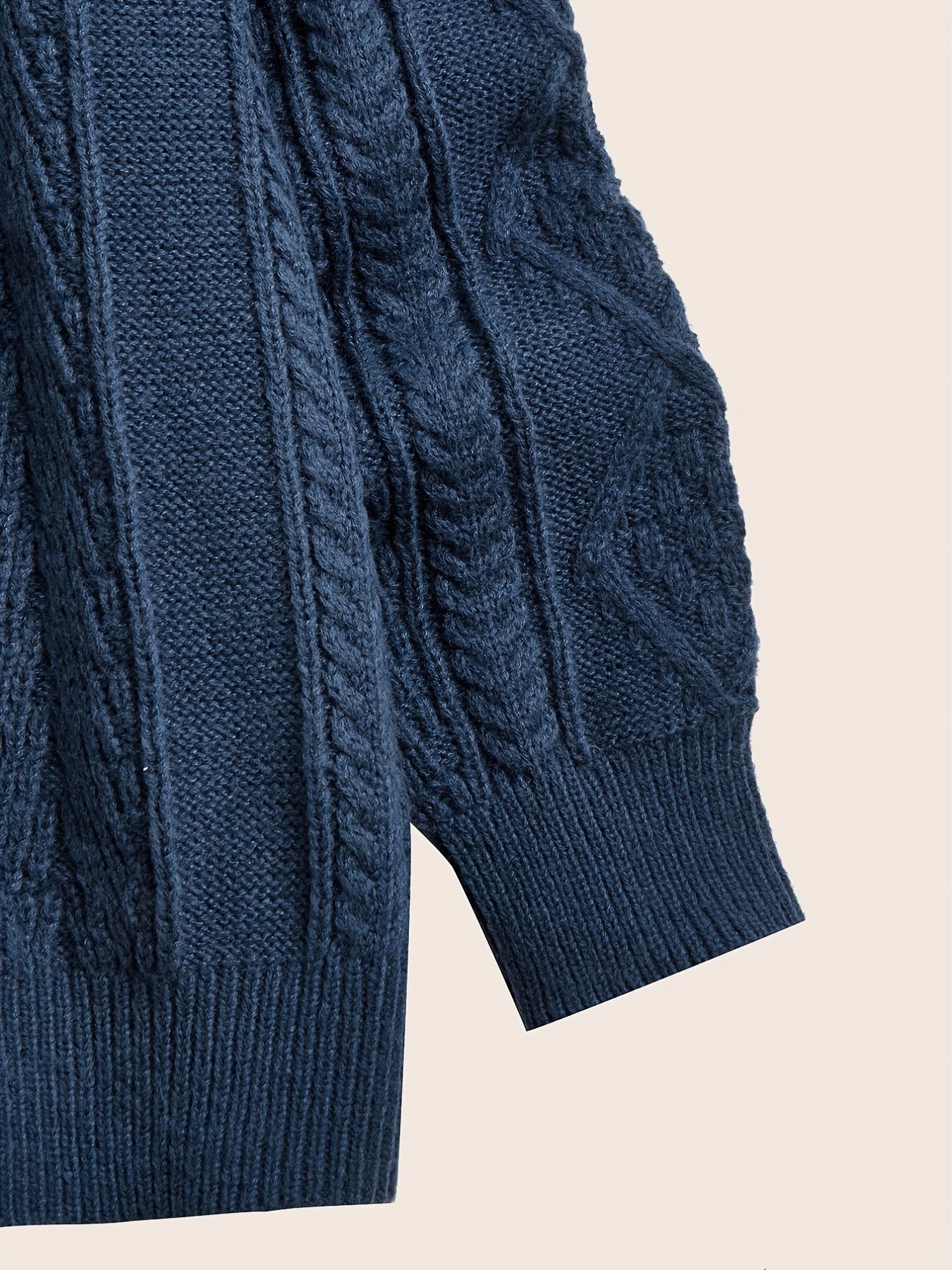 Men's Warm Knit Sweater Comfy Pullover for Winter