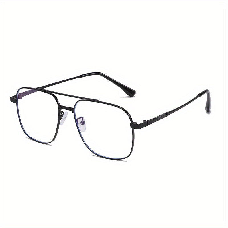 Retro Double Beam Men's Anti Light Business Glasses