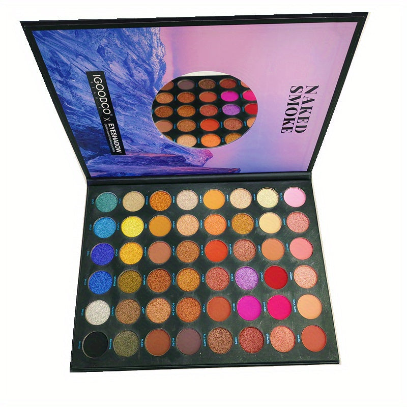 48 Colors Eyeshadow Palette Matte Shimmer Finish High Pigmented Brightening