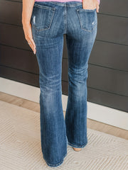  High Waisted Flared Leg Jeans