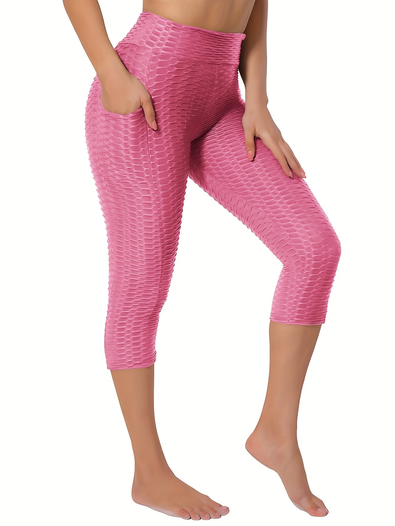 High Waist Yoga Pants with Butt Lifting Fabric & Pockets