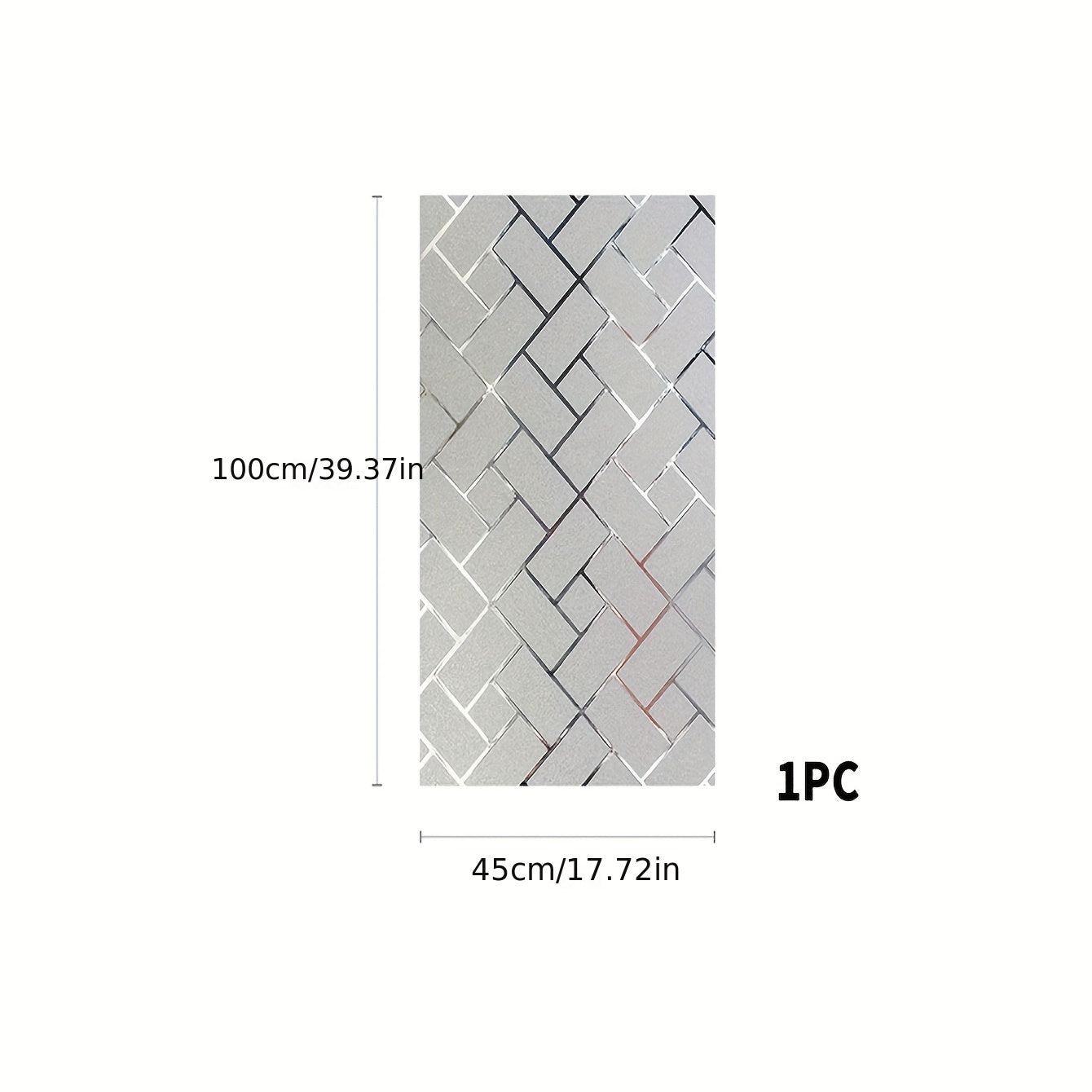 Geometric Electrostatic Glass Window Film Privacy Decor