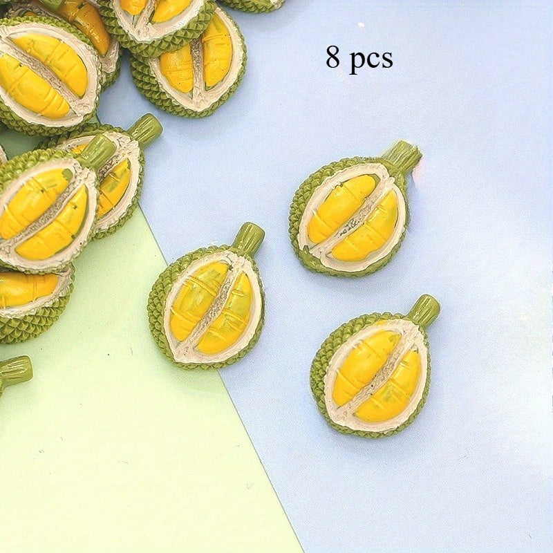 3D Fruit King Durian Resin Game DIY 8pcs