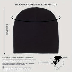 Y2K Couple Beanie Unisex Knit Hat Elastic Warm Skull Cap Lightweight Ski Hats