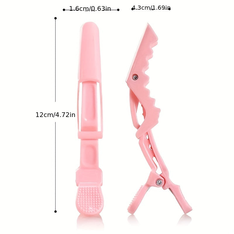 12 Pcs Pink Hair Styling Clip Salon Hair Styler