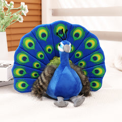 Realistic Peacock Plush Toy - Zoo Themed Stuffed Animal for Home Decor