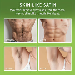 Painless Wax Strips for Arms Legs Underarms - All Skin Types