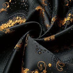 Barry Wang Mens Silk Paisley Floral Scarf Autumn Winter Shawl