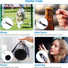 Self Defense Keychain Set - 9pcs Safety Keychains For Men Women Kids