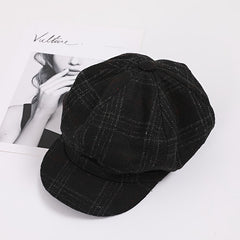 Outdoor Literary Artist Hat Warm Sunshade Octagonal Hat