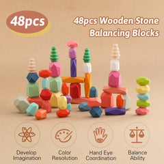 Wooden Stacking Puzzle Balance Toy for Kids