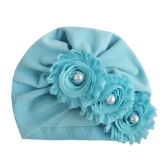 Warm Faux Pearl Baby Headscarf Gift For Kids