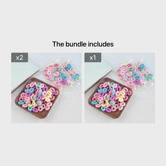 Baby Girls Hair Tie Stretch Rubber Bands Hair Rope Hair Bands Ponytail Holders
