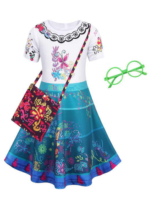 Girls Princess Dress Costume Dress Up Birthday Party Christmas Cosplay