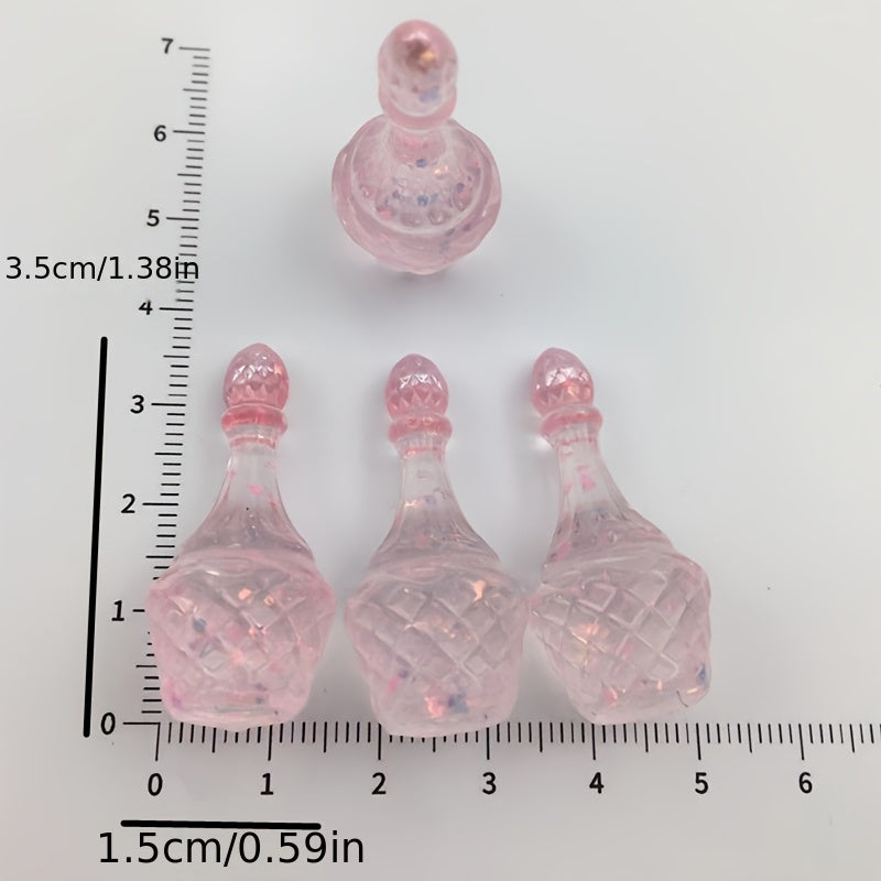 3pcs Mini Sparkling Perfume Bottles for Dollhouse