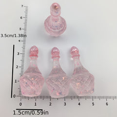 3pcs Mini Sparkling Perfume Bottles for Dollhouse