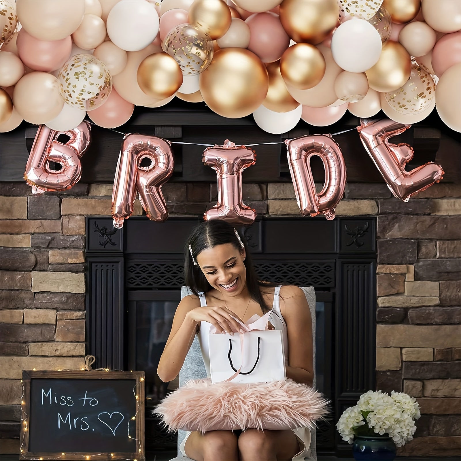 141pcs Blush Balloons Garland Arch Kit for Girls Baby Shower Decor