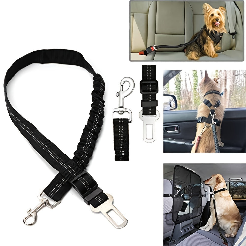 Adjustable Pet Car Seat Belt Elastic Dog Safety Leash Pet Supply