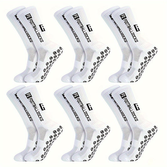 Silicone Dots Non slip Football Socks Sport Crew Socks
