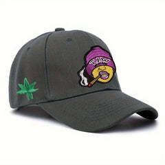 Embroidered Peaked Cap for Men Street Sunshade Baseball Hat