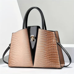 Crocodile Pattern Large Capacity Handbag Briefcase