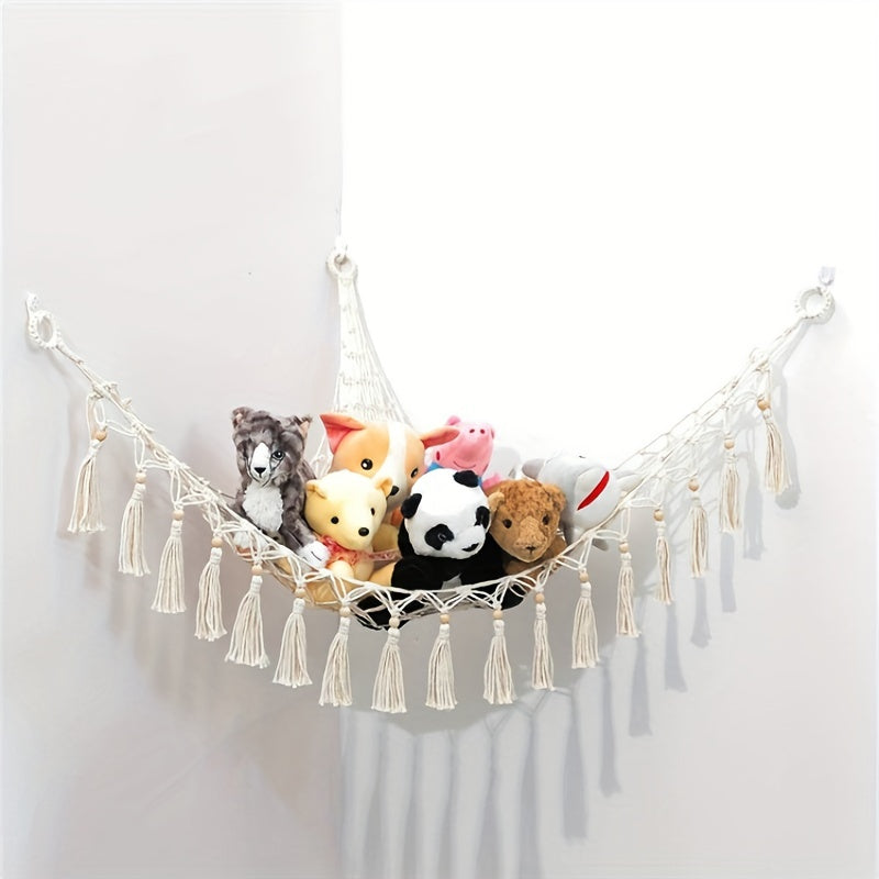 Plush Hammock Storage Net for Kids' Stuffed Animals