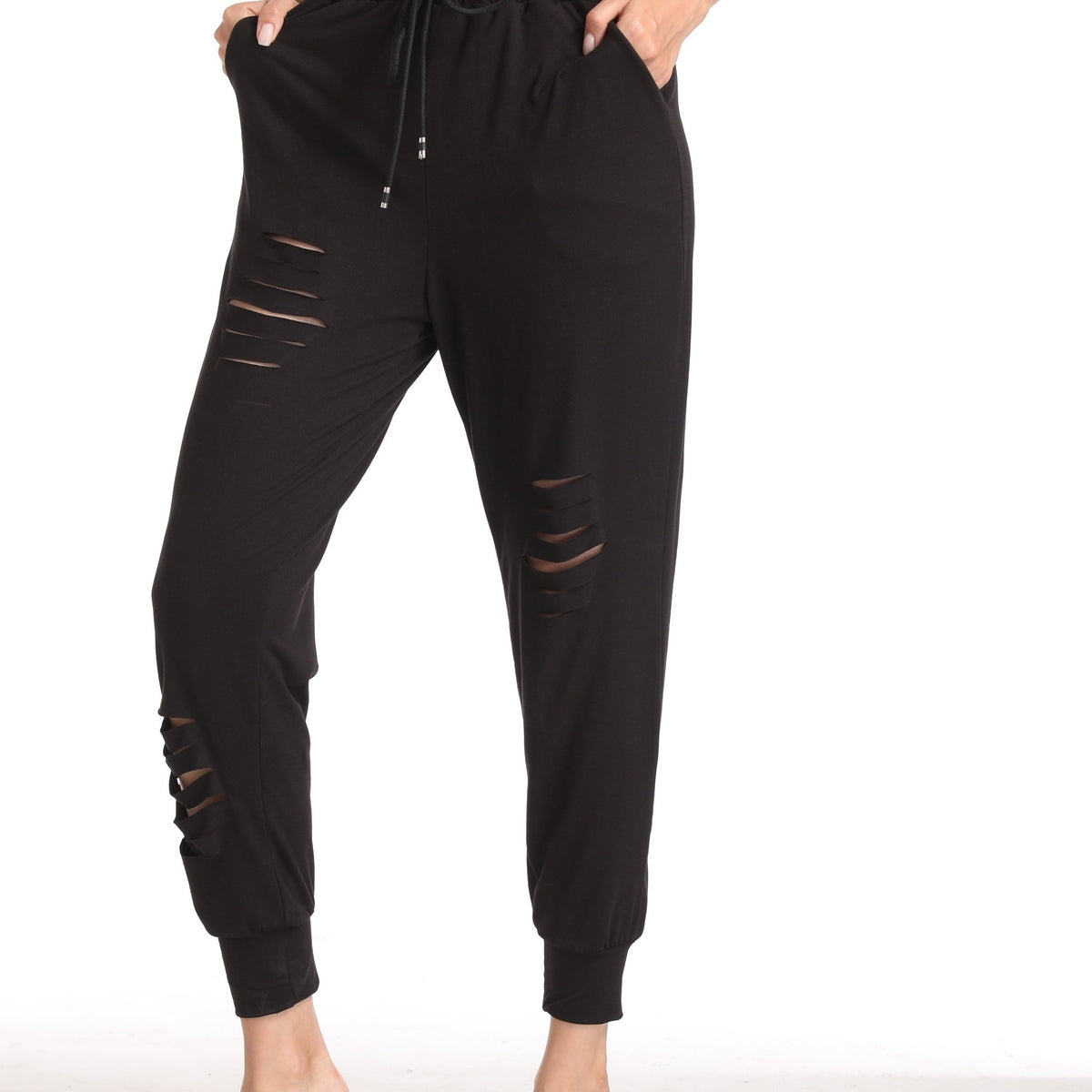 Solid Hollow Loose Pants Sports Fitness Yoga Running Pants