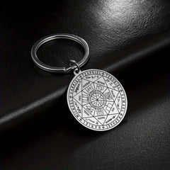 St. Michael Seven Archangels Protection Amulet Keychain