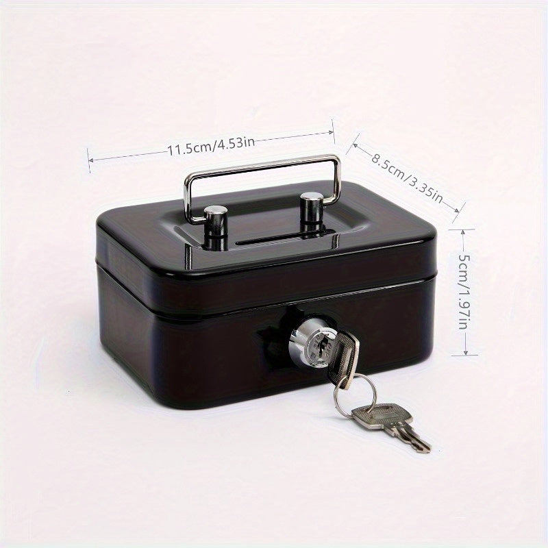 Key Lock Secure Piggy Bank for Coins and Bills Durable Construction