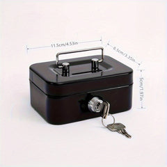 Key Lock Secure Piggy Bank for Coins and Bills Durable Construction