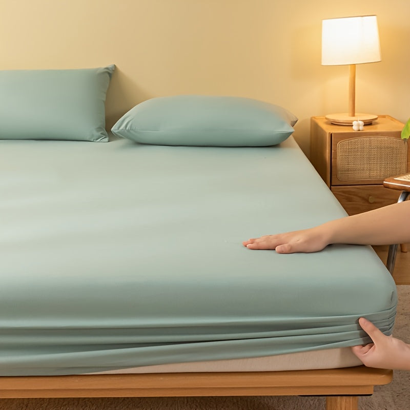 Soft Brushed Fitted Sheet Comfortable Bedding Dark Green