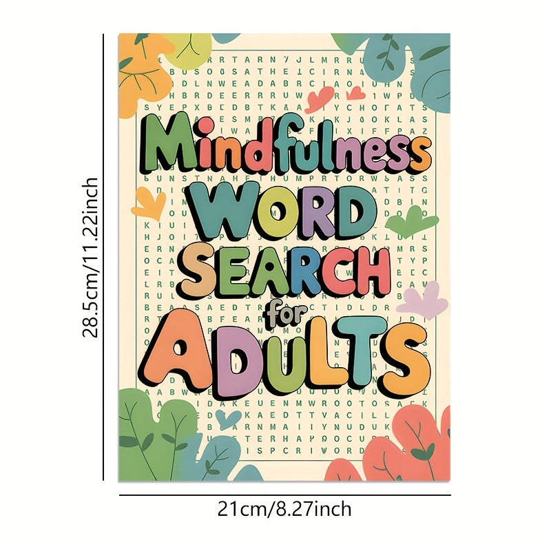 Mindfulness Relax Puzzle Book: Floral Alphabetical Word Lists