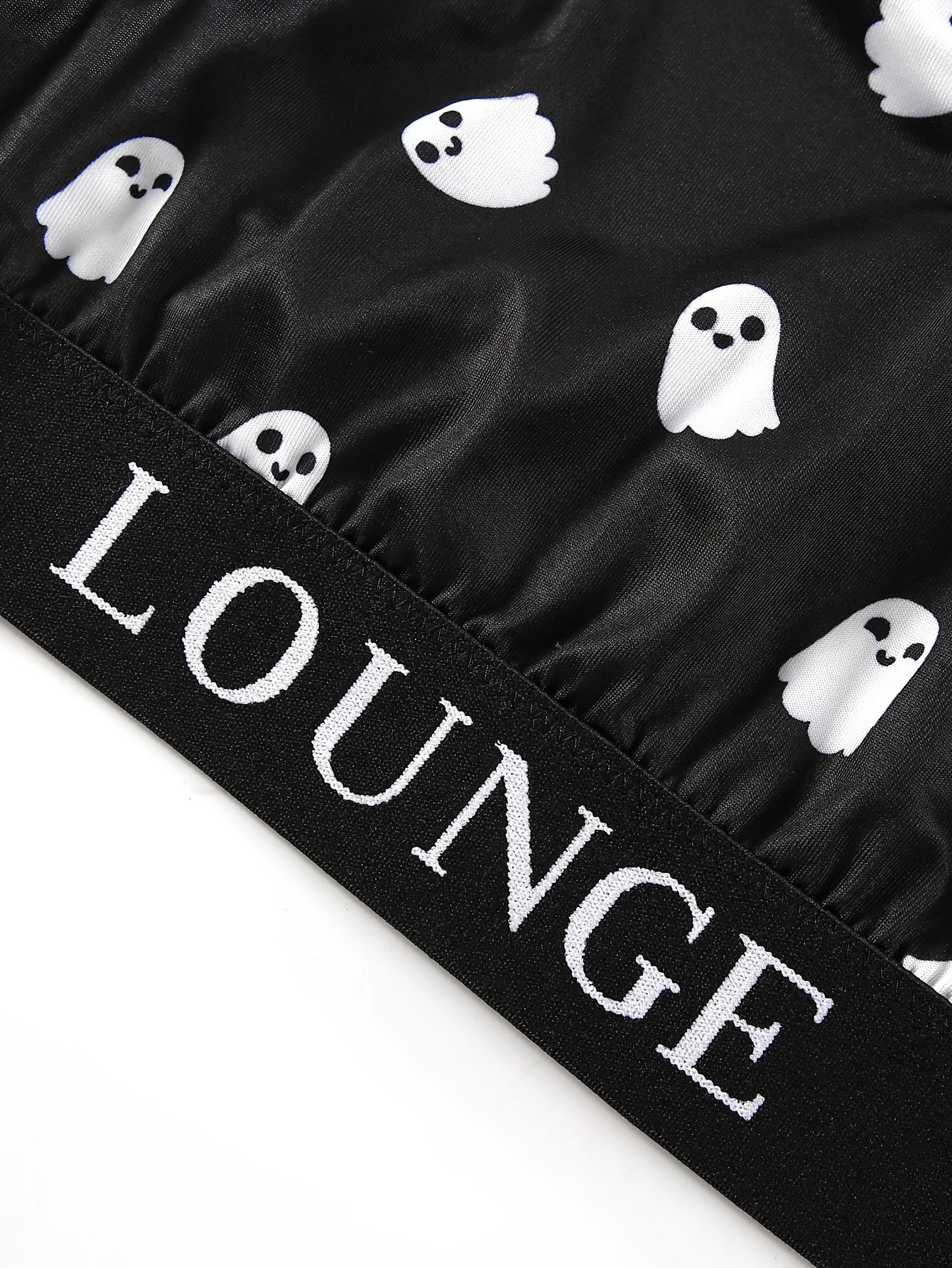  Halloween Sports Bra Women's Plus Ghost Print Letter Tape