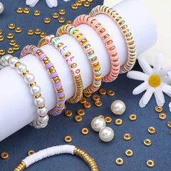 300pcs 6mm Golden & Silver Flat Round Spacer Beads Disc for DIY Jewelry Making
