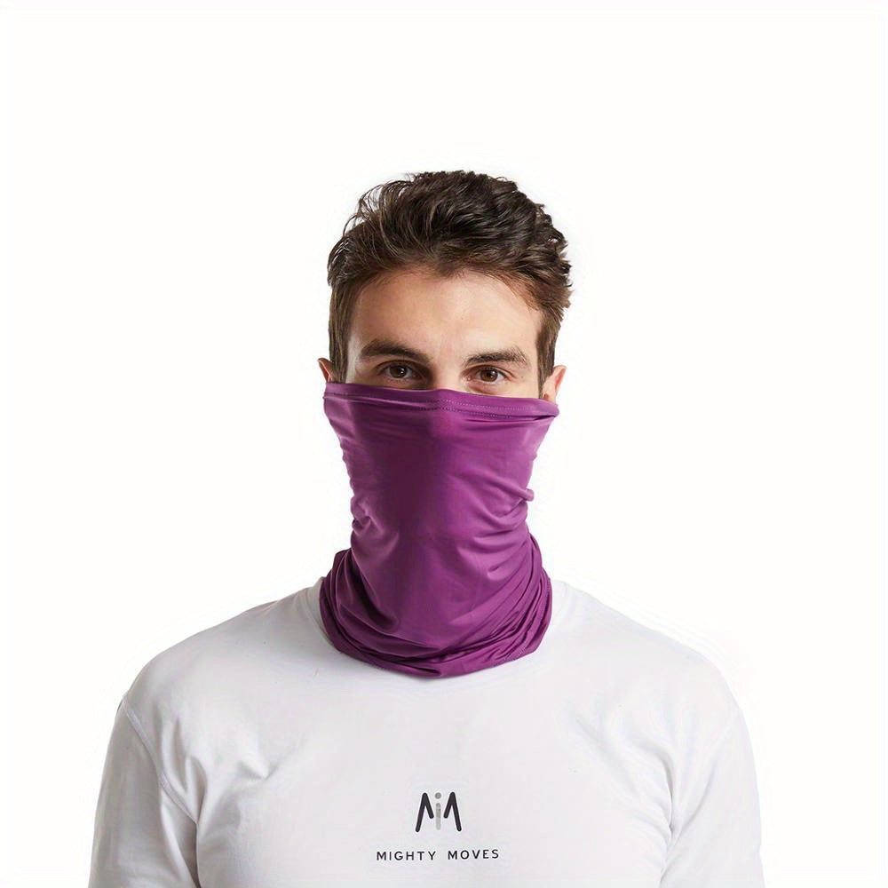 Elastic Breathable Neck Gaiter Tube Men Scarf Half Face Cover Bandana Headwear