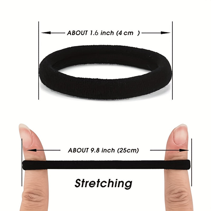 50pcs Elastic Hair Ties Hair Band Assorted Styles