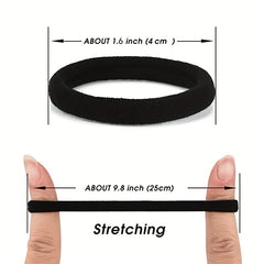 50pcs Elastic Hair Ties Hair Band Assorted Styles