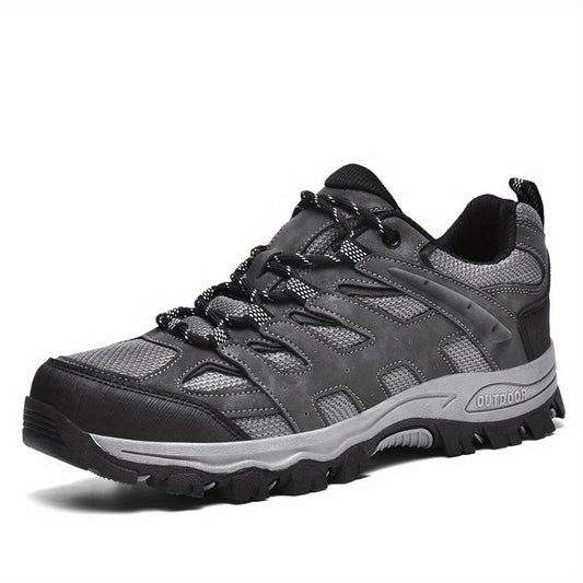 Men's Mesh Lace Up Hiking Sneakers Non Slip Outdoor Shoes