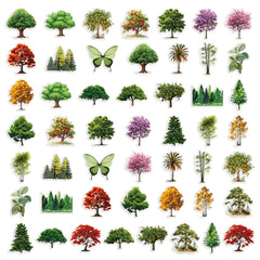 50pcs Jungle Secrets Vinyl Sticker Pack Assorted Colors