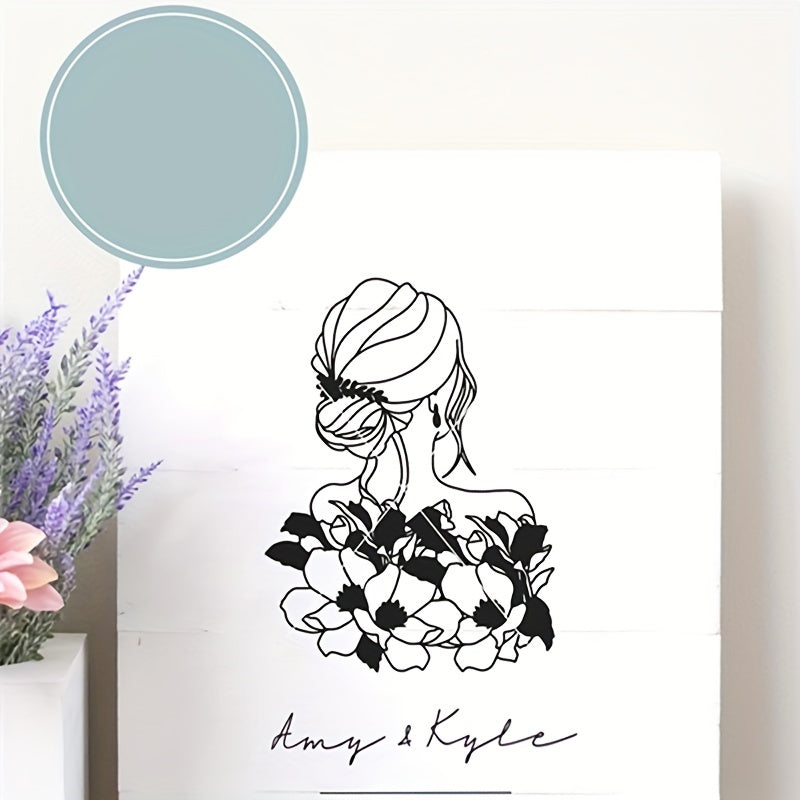 Flowers Lady Pattern Die Cuts For Card Making Cutting Dies Stencil
