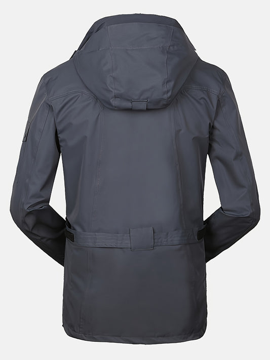 Men's 3 In 1 Outdoor Sports Zip Jacket Waterproof Hiking Jacket