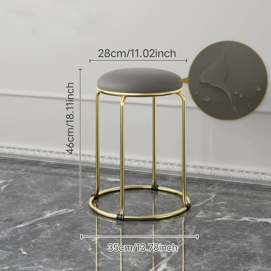 Makeup Stool Household Stool Round Stackable Vanity Chair