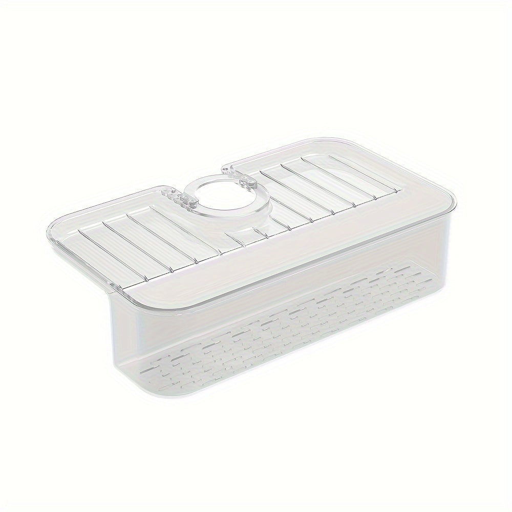 Faucet Splash-proof Sink Drain Rack Large Capacity Kitchen Drain Basket