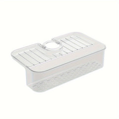 Faucet Splash-proof Sink Drain Rack Large Capacity Kitchen Drain Basket