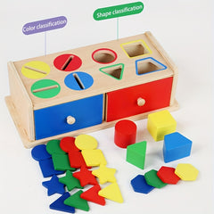 Geometric Shape Coin Box Fine Motor Skills Training Toy