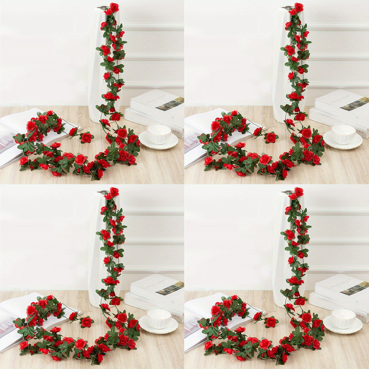 Artificial Peony Vine Silk Hanging Garland Home Decor
