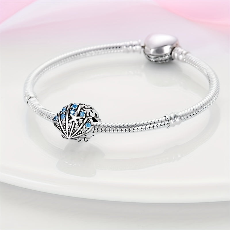 Summer Beach Ocean Pendant Marine Life Charm Bead Crab Shell