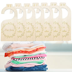 Wooden Baby Closet Size Dividers, 7 Pcs