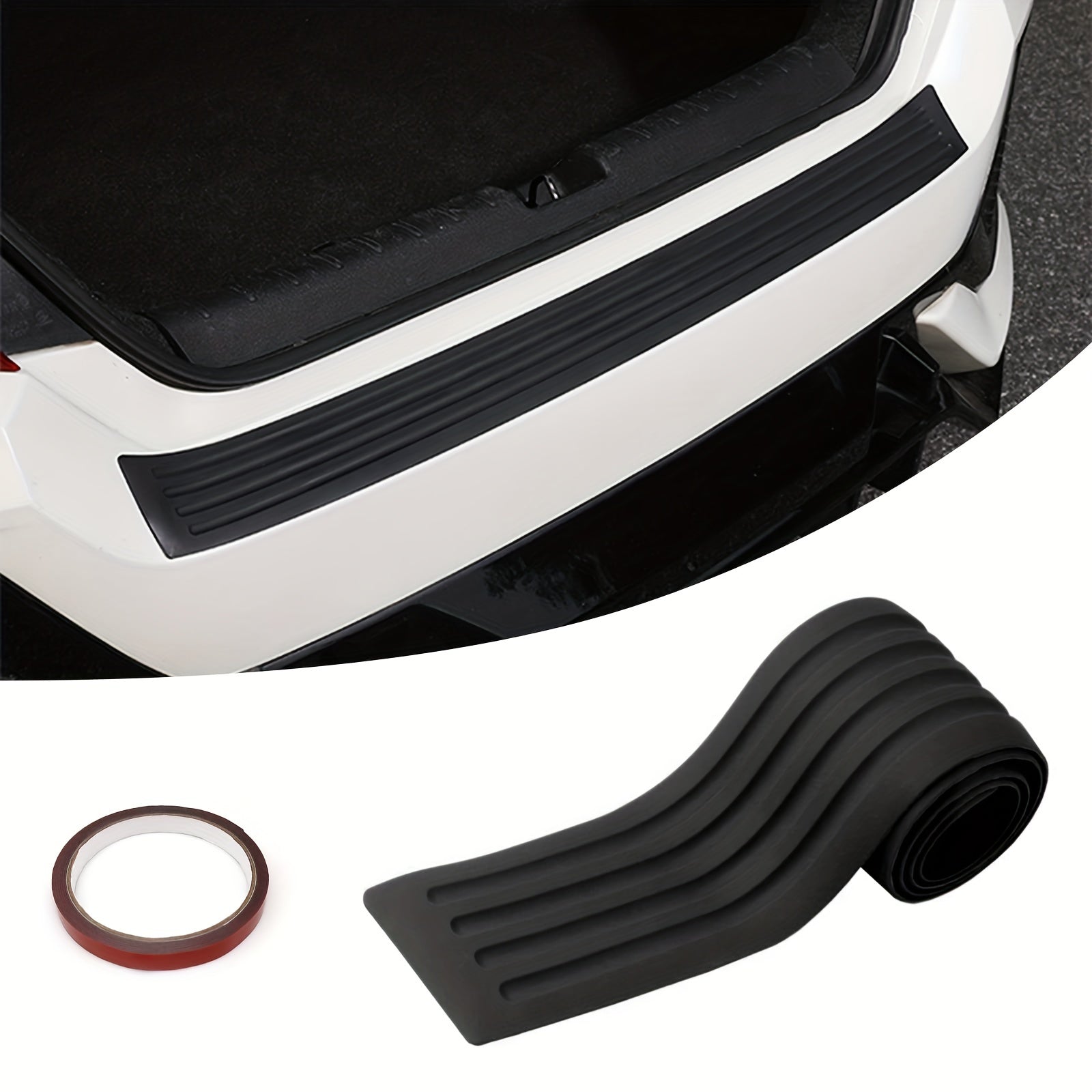 Car Trunk Protection Strip Bumper Collision Prevention Tailgate Decoration